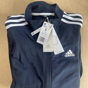 Adidas track jacket, new with tags, navy blue, mens size small